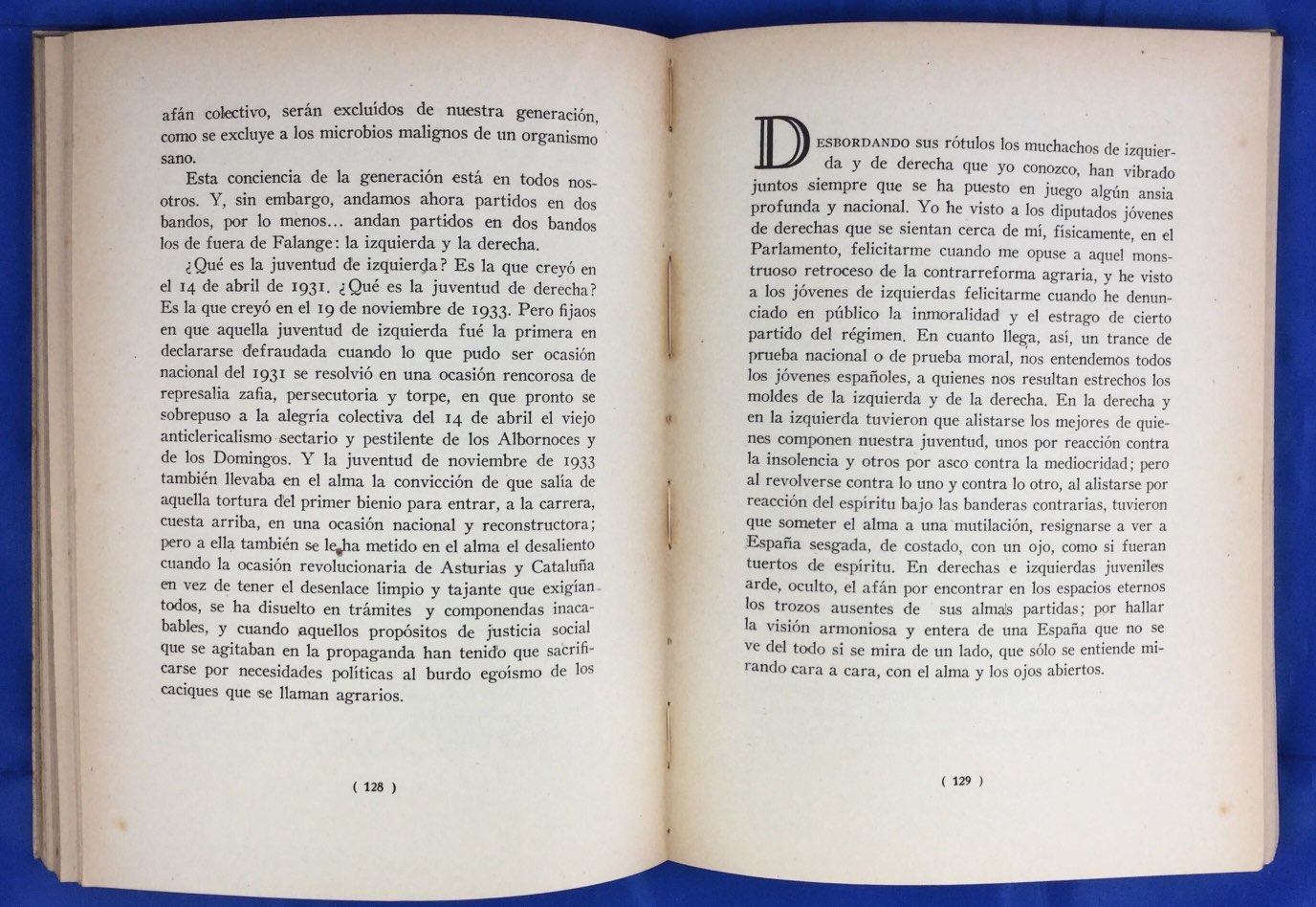 Obras completas de José Antonio Primo de Rivera. Tomo primero