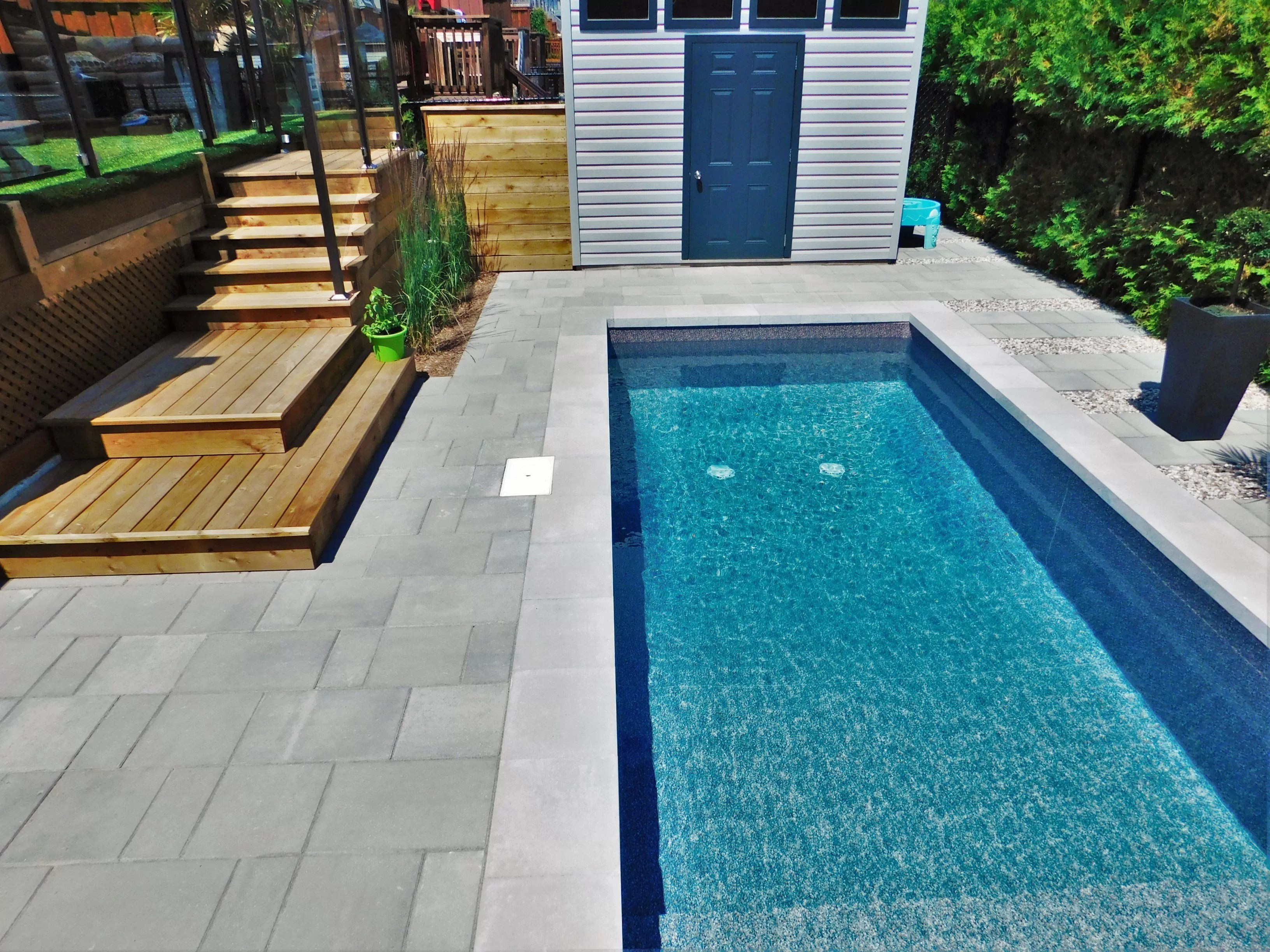 Inground pool insulated formwork Piscines ValMorin