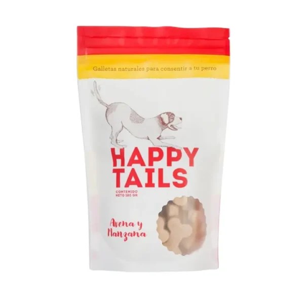 Galletas Naturales Para Perros Avena y Manzana Happy Tails