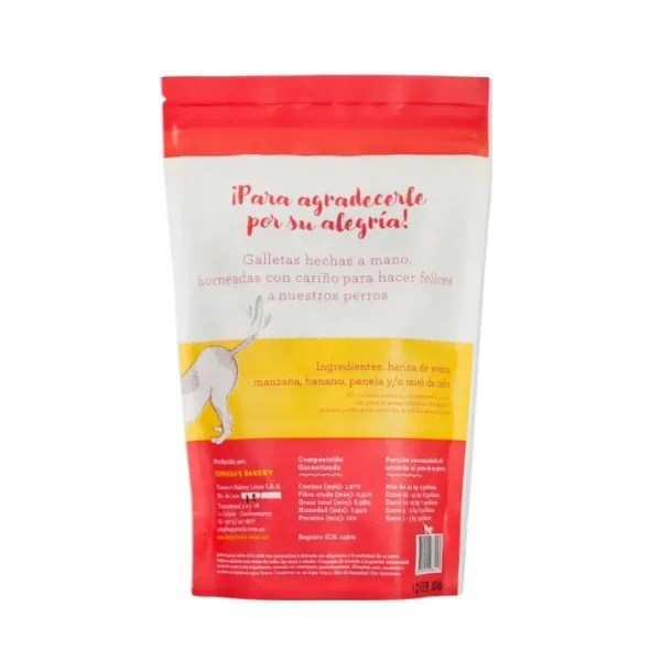 Galletas Naturales Para Perros Avena y Manzana Happy Tails