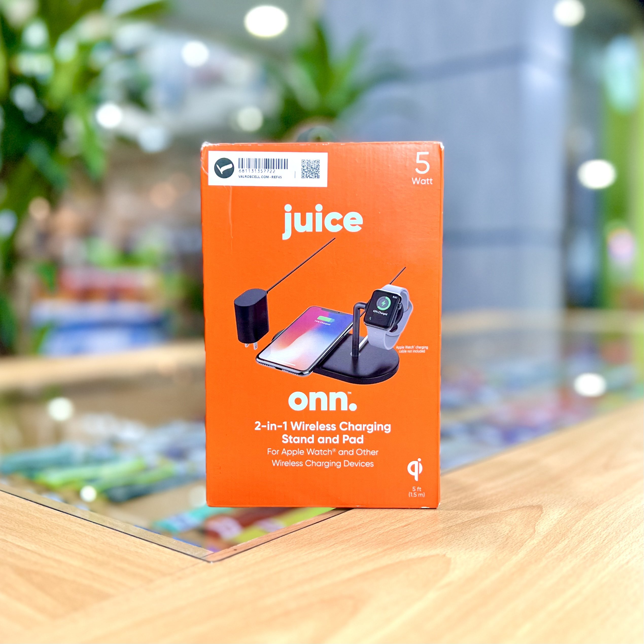 Dock Juice Onn. 2 en 1 Wireless Charging Valrobcell