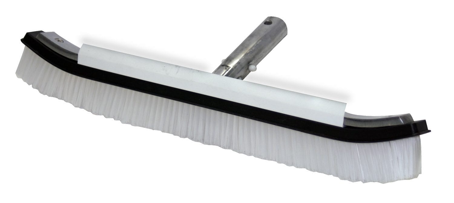 Wall Brush, 18", Nylon Bristles, Metal Back W/Spoiler Fin
