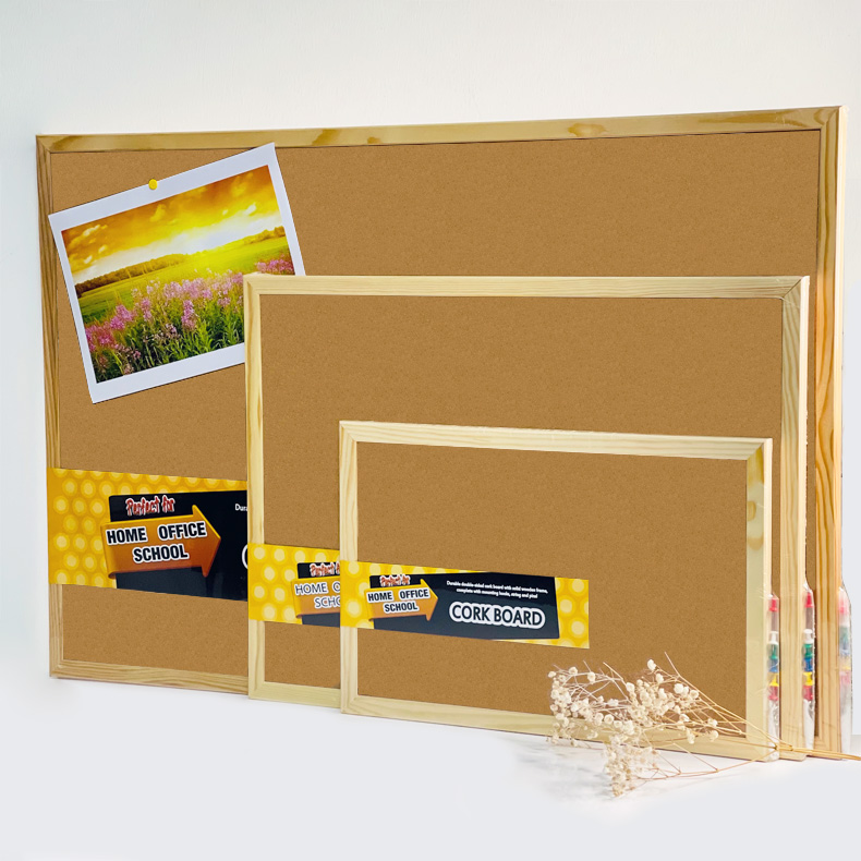 Centre Cork Board /Pin Board / Decorative / Bulletin Board (With Wooden