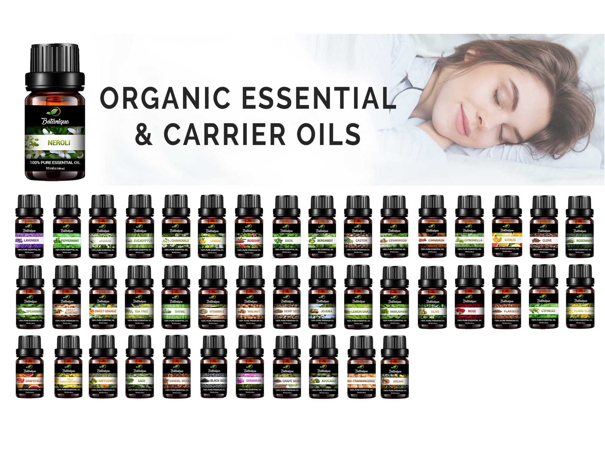 Botanique Organic Essential Oil 100 Pure 10ml Extract Essential Oils
