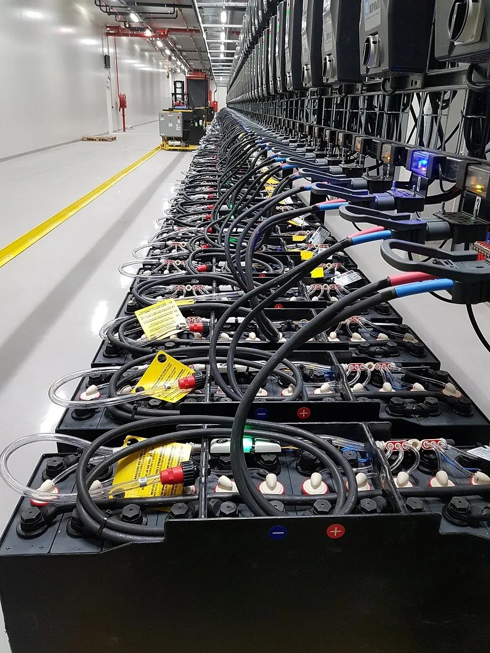 Battery Supplies voor continuïteit met laadzaal in magazijnen van