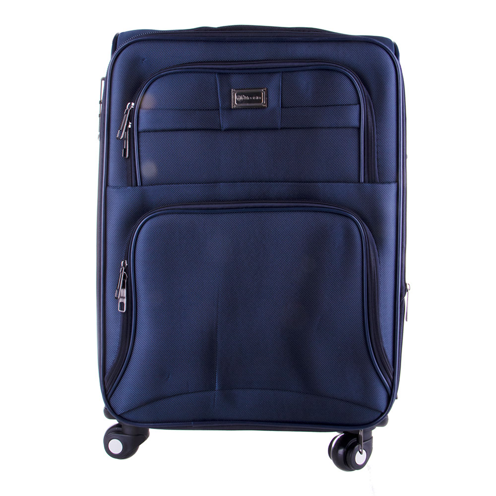 Navy Colour Canvas Fabric Suitcase Small Value Co South Africa