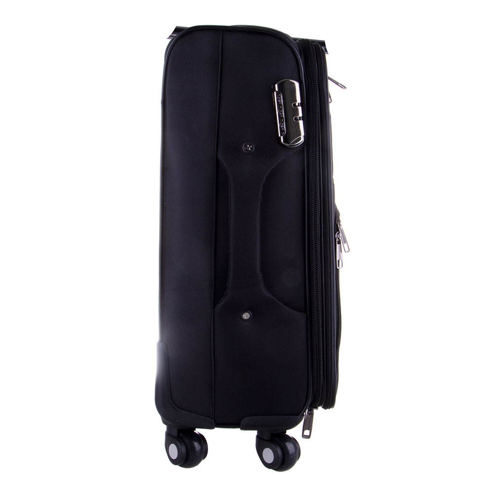 Black Colour Canvas Fabric Suitcase Small Value Co South Africa