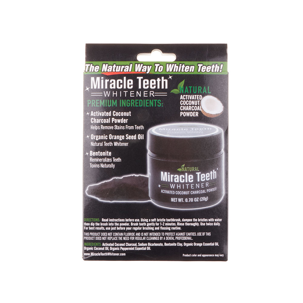 Nature Miracle Teeth Whitener Coconut Charcoal Powder Bd4 Value Co