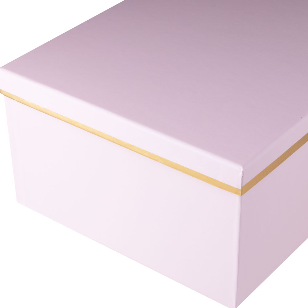 Light Pink Gift Box with Gold Trim Value Co South Africa