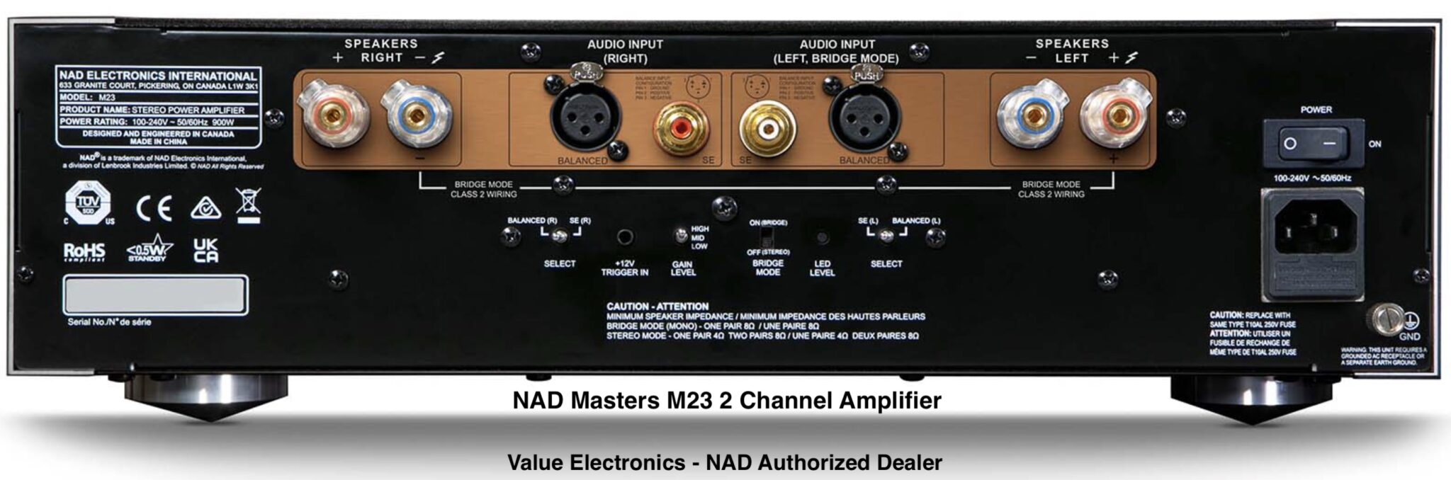 NAD Masters M23 2 Ch Amp Value Electronics