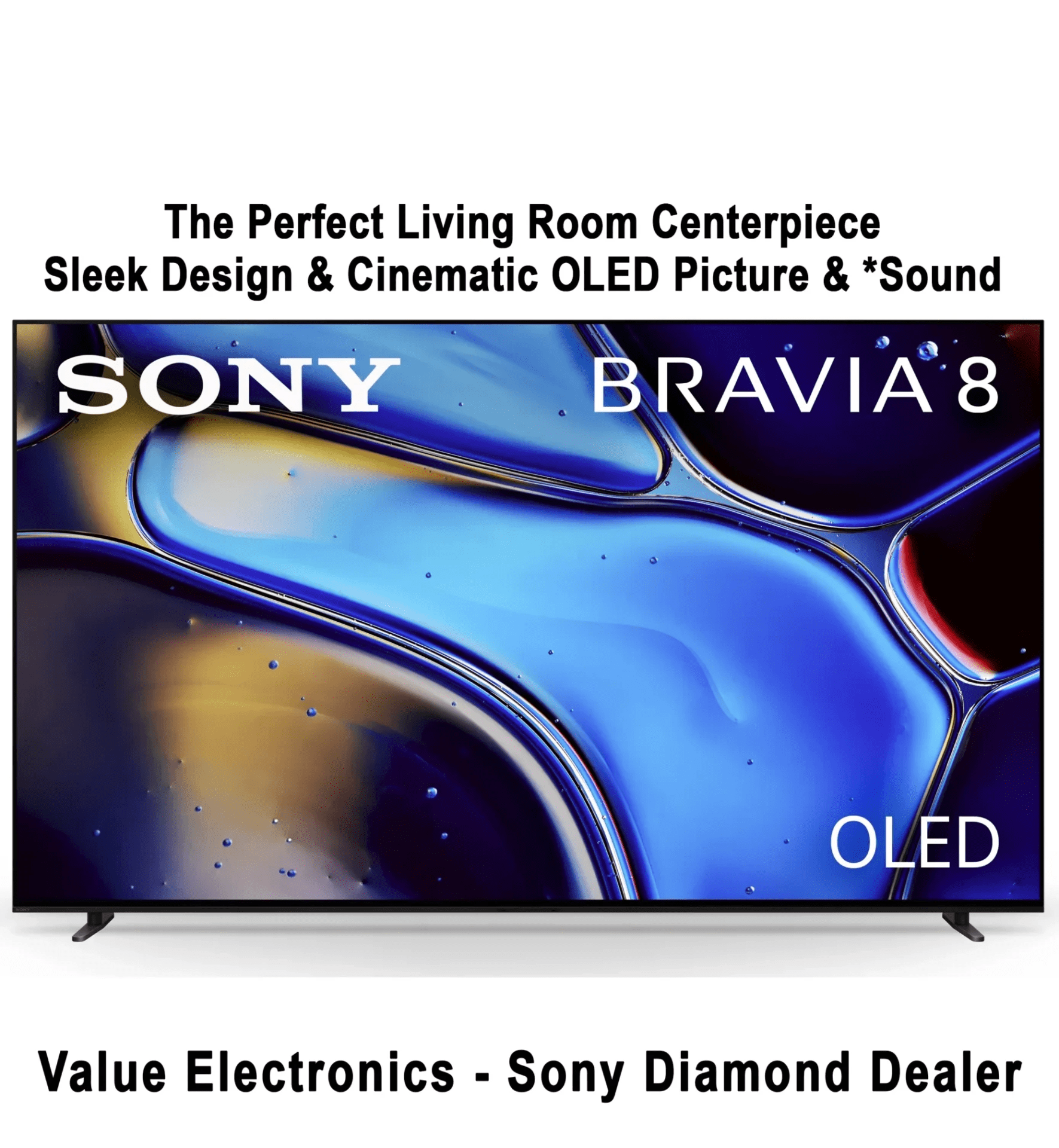 Sony 2024 55" 65" 77" BRAVIA 8 OLED TV Value Electronics