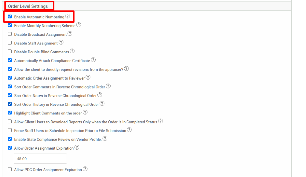 How To Enable Automatic Numbering Scheme For Orders ValueLink Software