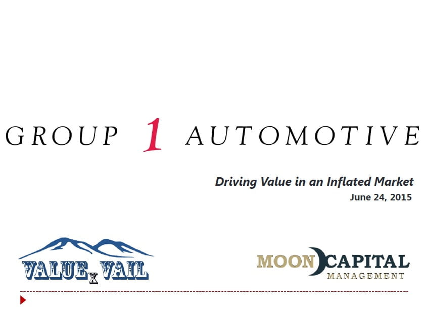 Group 1 Automotive VALUEx Vail