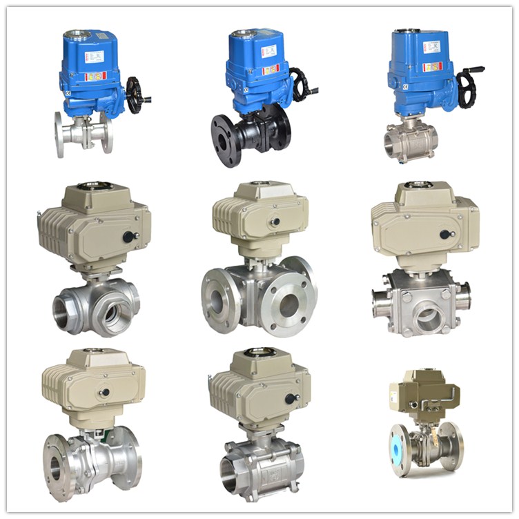 What type of motorized ball valve is suited to steam applications?