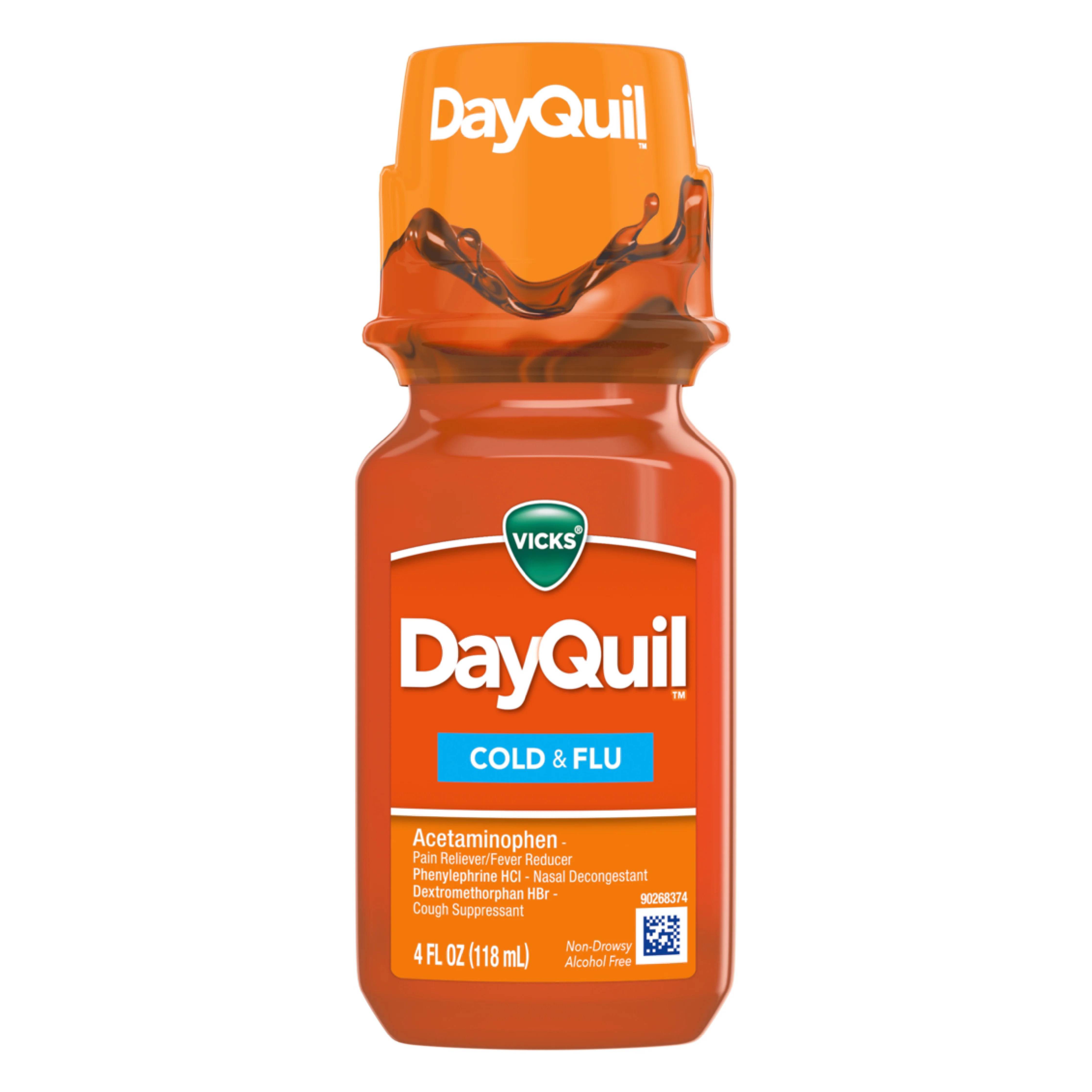 Vicks Dayquil Cold & Flu Liquid 4oz ValYou General