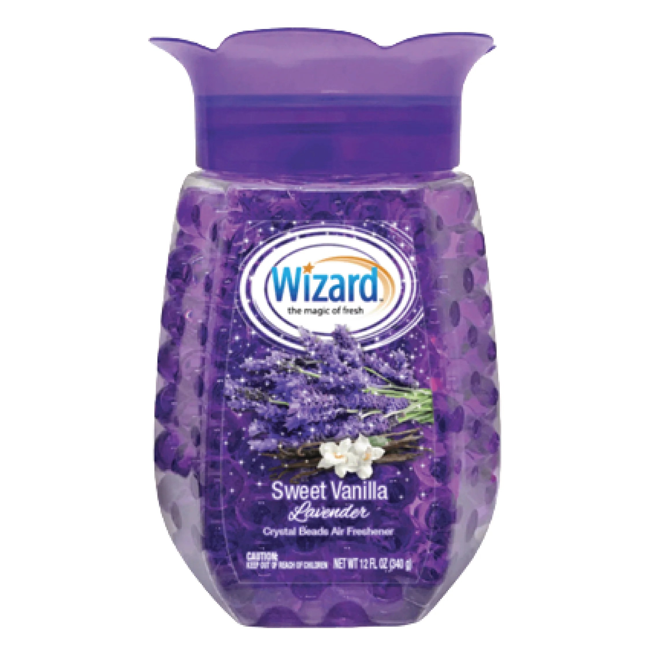 Wizard Sweet Vanilla Lavender Crystal Beads Air Freshener 12oz ValYou