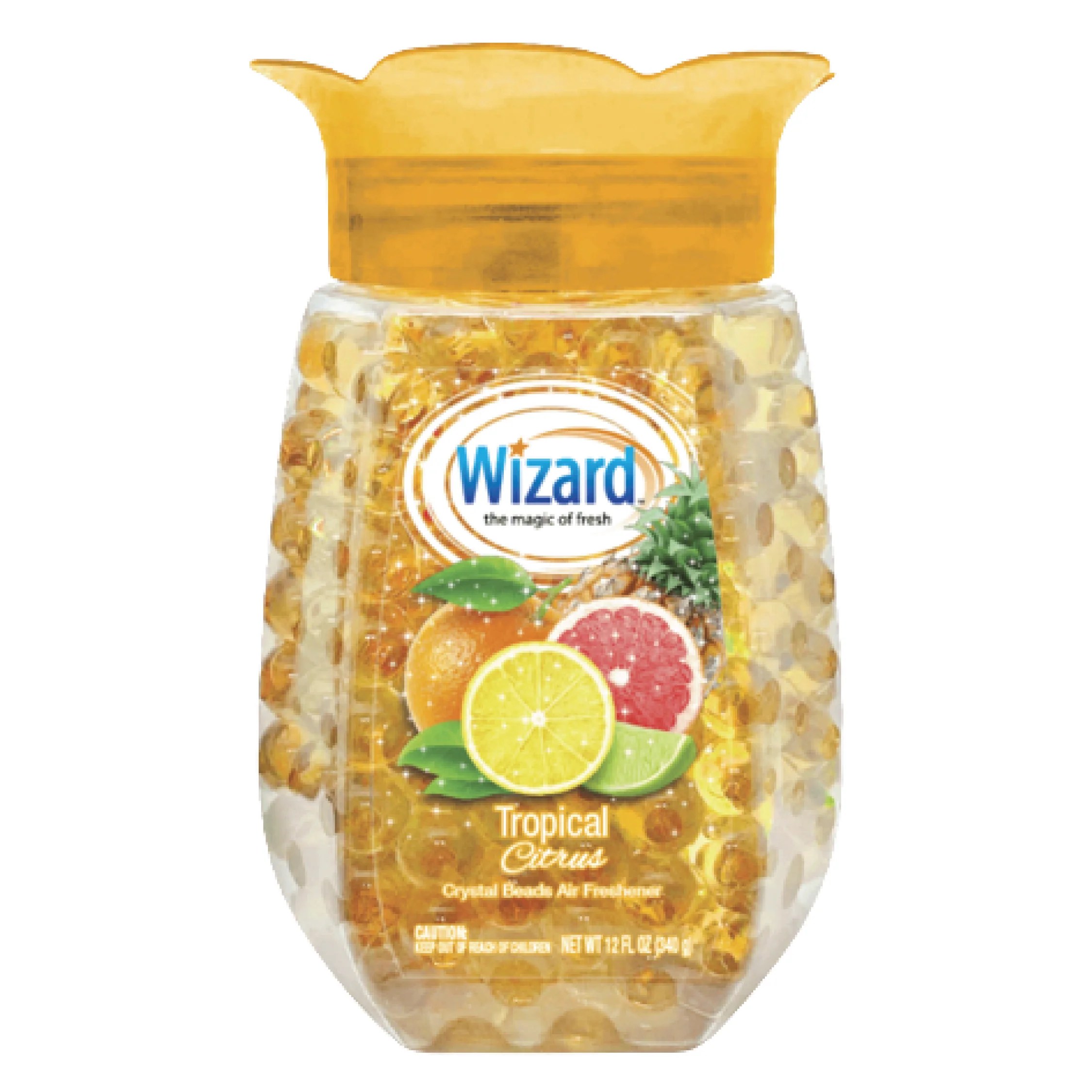 Wizard Tropical Citrus Crystal Beads Air Freshener 12oz ValYou General