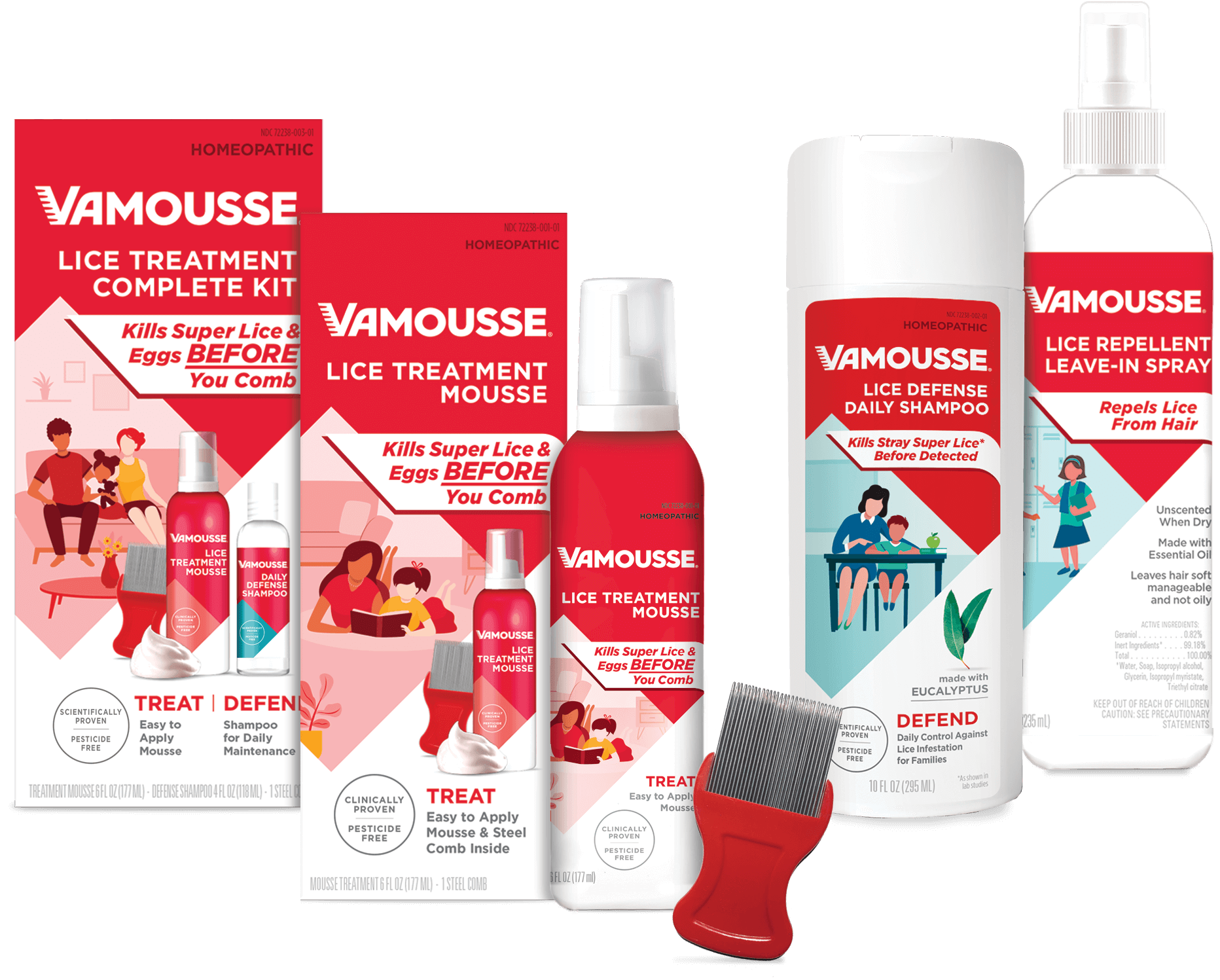 Vamousse Lice Products, Effective & PesticideFree Lice Treatment