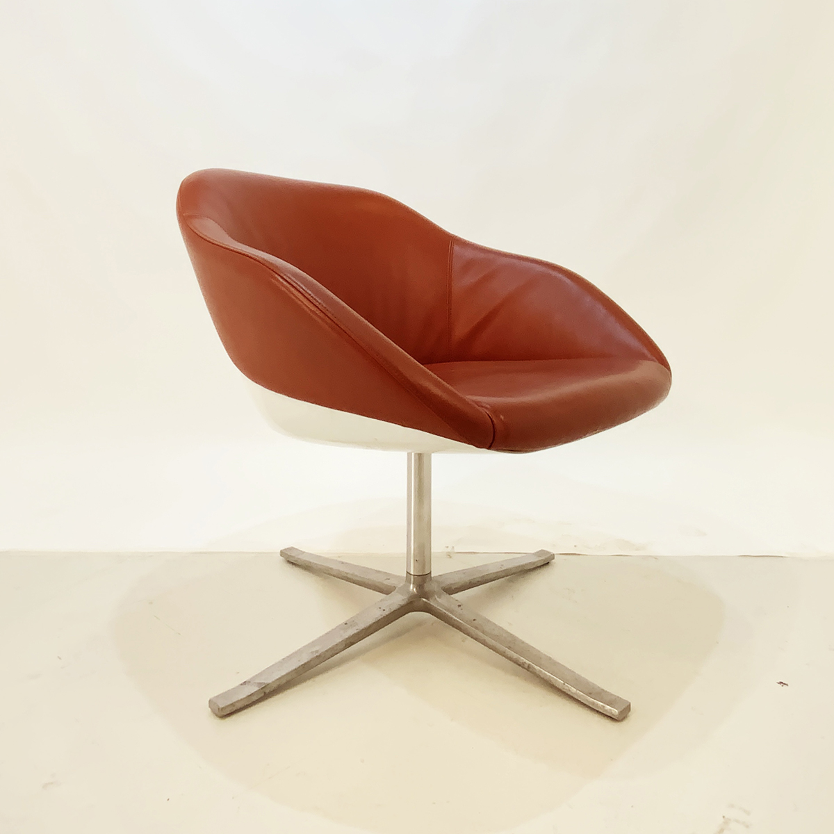 Walter Knoll Leather Turtle Lounge Chairs Vampt Vintage Design