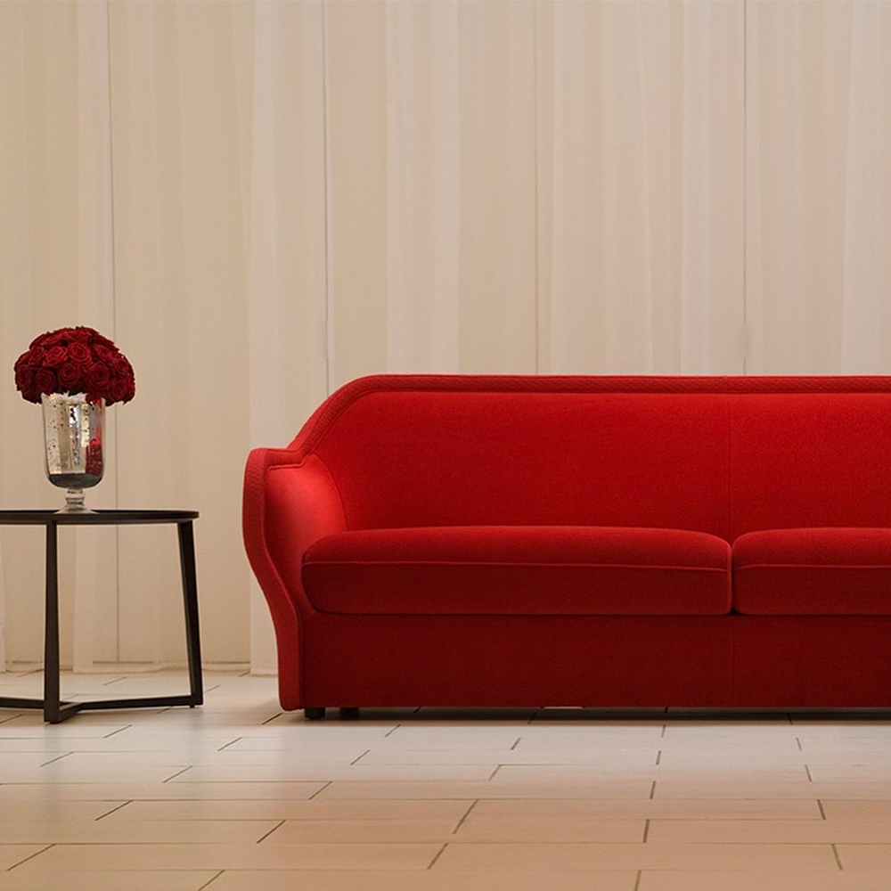 Red Bardot Sofa Vampt Vintage Design