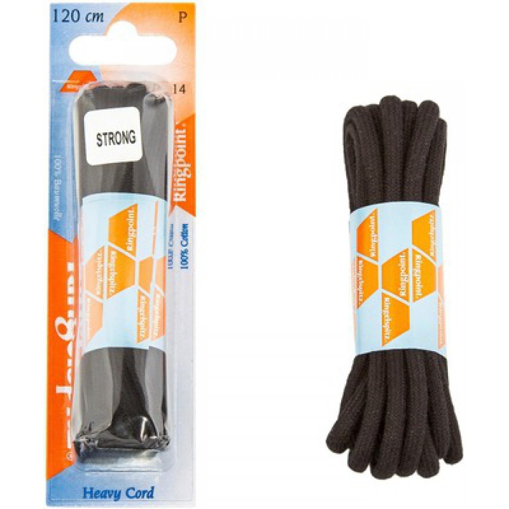 Shoelaces 120cm black VAMSKO