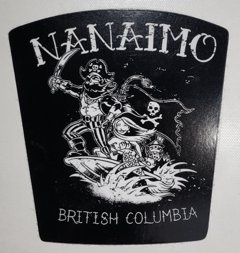 Nanaimo Bathtub Pirate Vinyl Decal (Black) VanIsle Style Tees