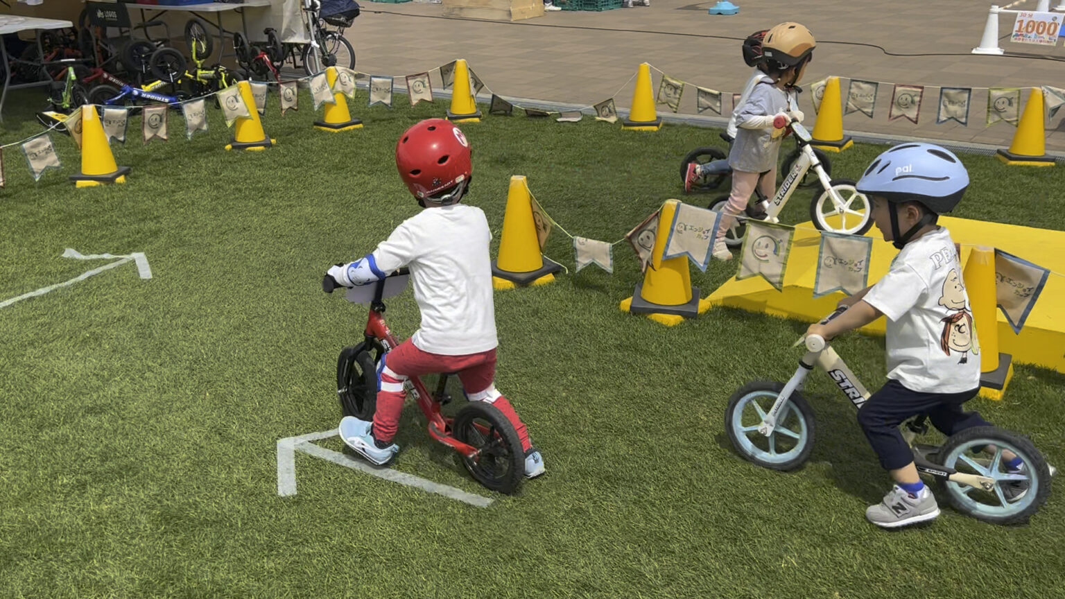 【初レースにおすすめ】ストライダーエンジョイカップに出場 神戸メリケンパークこどもの日ステージ Van note