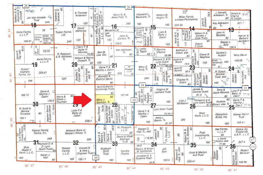 Land Auction 83.67 Surveyed Acres Warren County, IL Van Adkisson