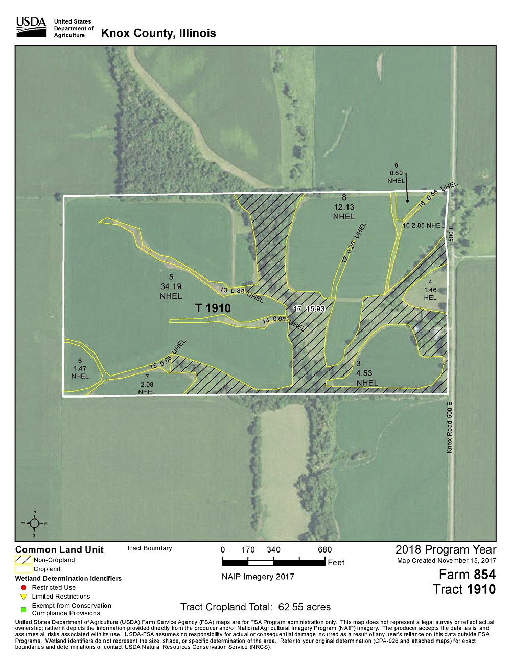 Real Estate Auction 79.67 Surveyed Acres (M/L) 2 Tracts Knox