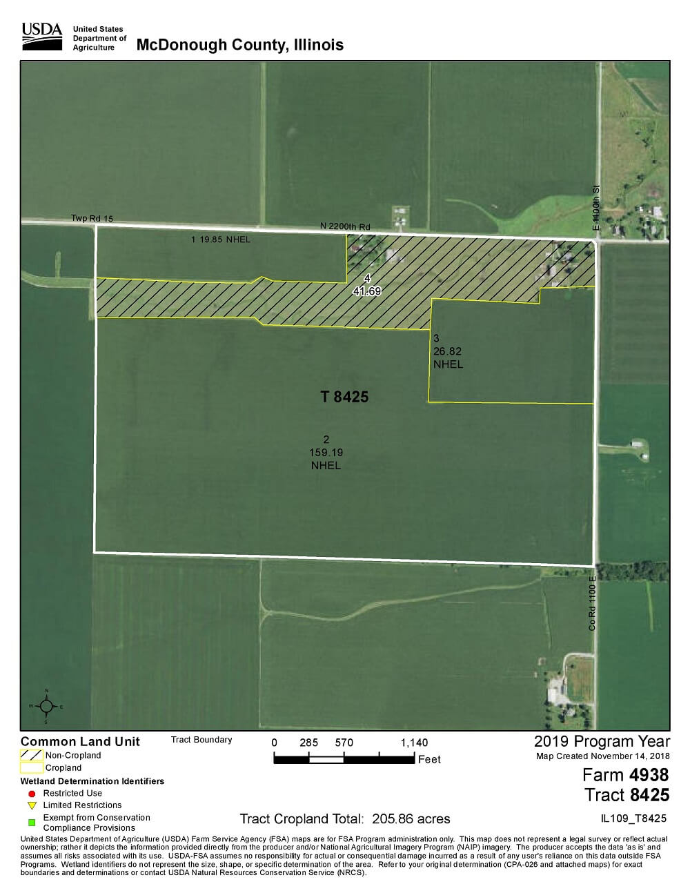 Land Auction 249.80 Surveyed Acres 5 Tracts McDonough County, IL