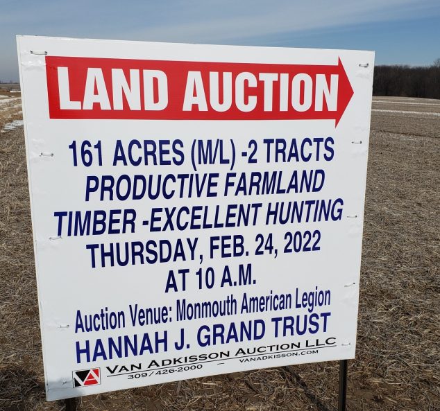 Live & Online Land Auction 162 Surveyed Acres 2 Tracts in Warren