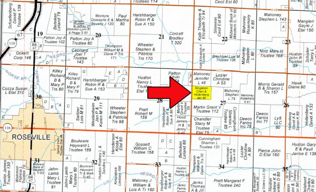 Live & Online Land Auction 40.50 Prime Acres in Warren County, IL