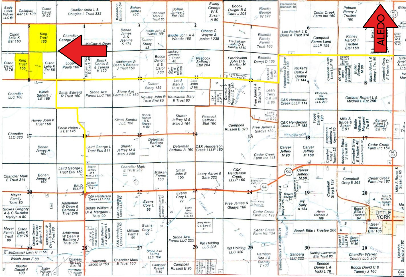 Live & Online Land Auction 321.01 Surveyed Acres 3 Tracts in