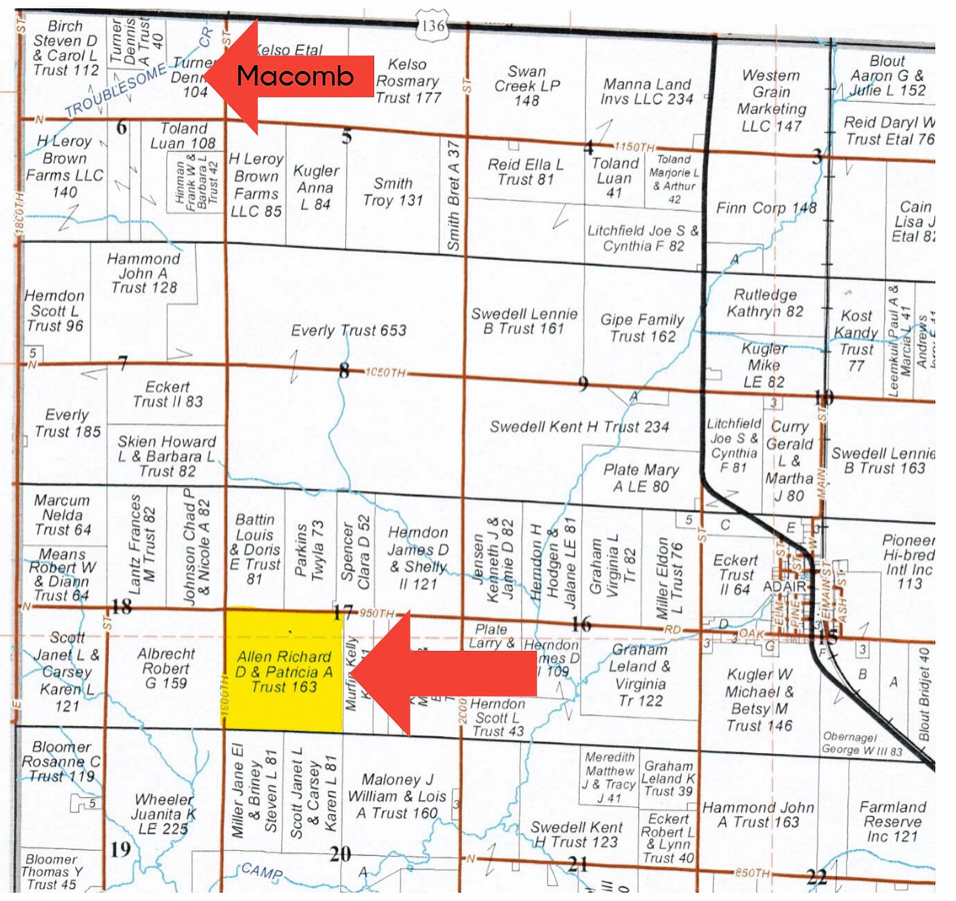 Live & Online Land Auction 164.74 Acres 1 Tract in McDonough County