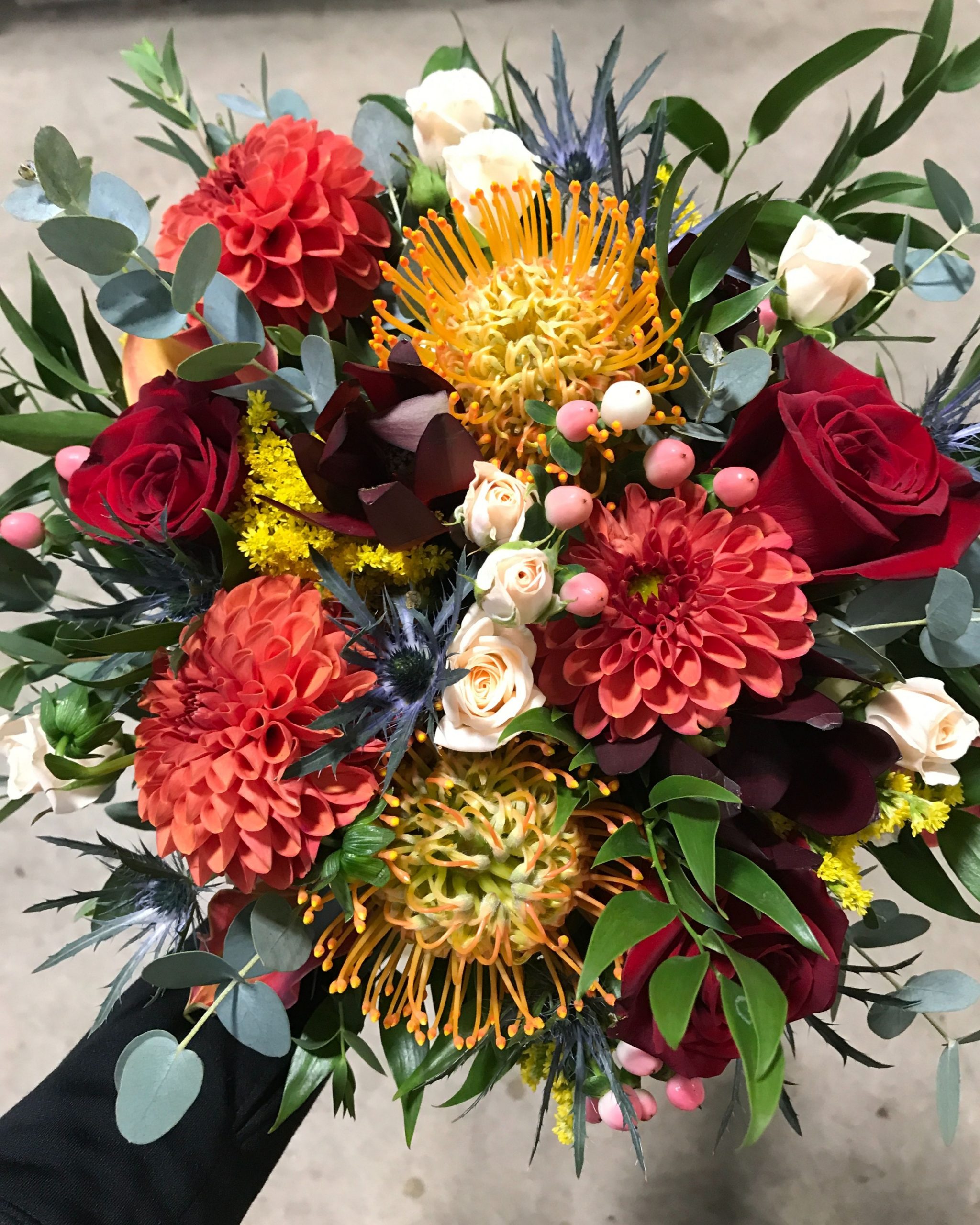 Peach Wedding Flowers, Van Belle florist Whitby, Courtice