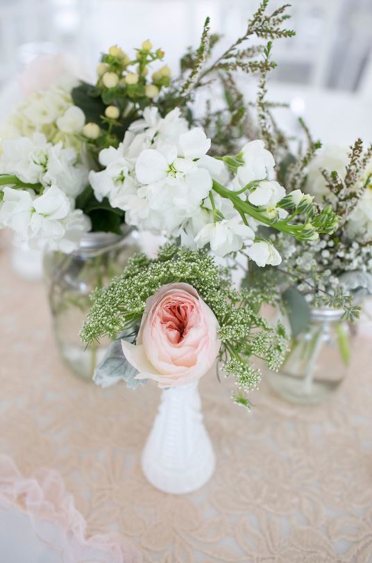 Peach Wedding Flowers, Van Belle florist Whitby, Courtice