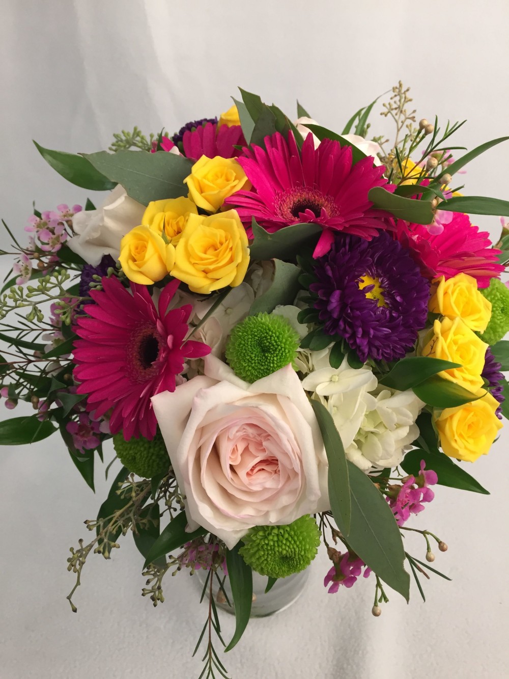 Purple Wedding Flowers, Van Belle florist Courtice, Whitby