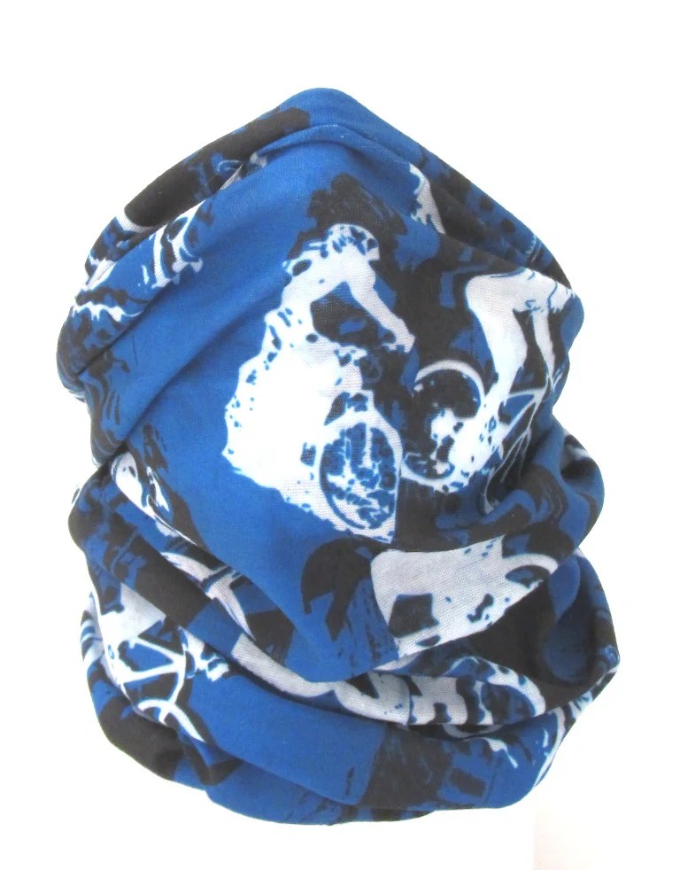 Teal Blue Bike Snood Snoods Snoods For Men Buff Scarf Snood Mask Van Buck England