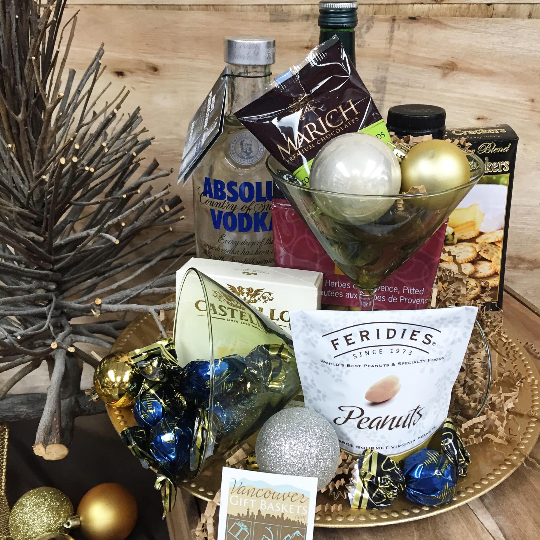 Martinis for One Vancouver Gift Basket