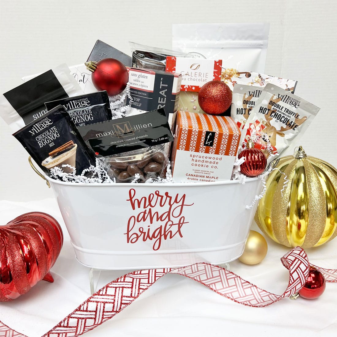 Merry & Bright Sweet Treat Holiday Basket Vancouver Gift Baskets