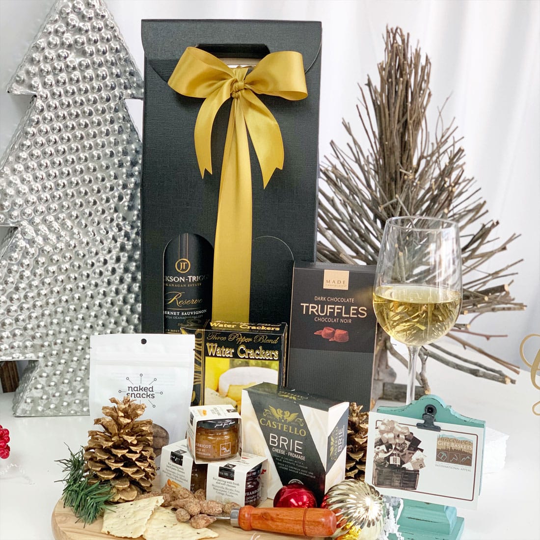 Golden Cheer Wine Gift Box Vancouver Gift Baskets