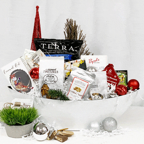 White Wonderland Gift Basket