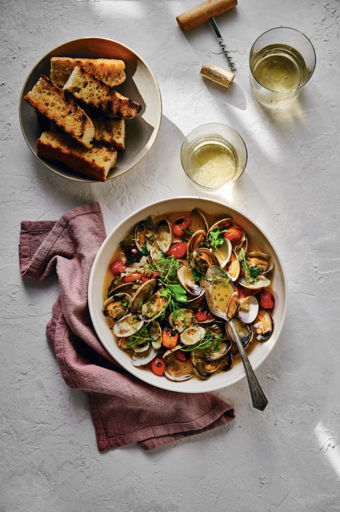 Steamed Vancouver Island Clams from Chef Maartyn Hoogeveen