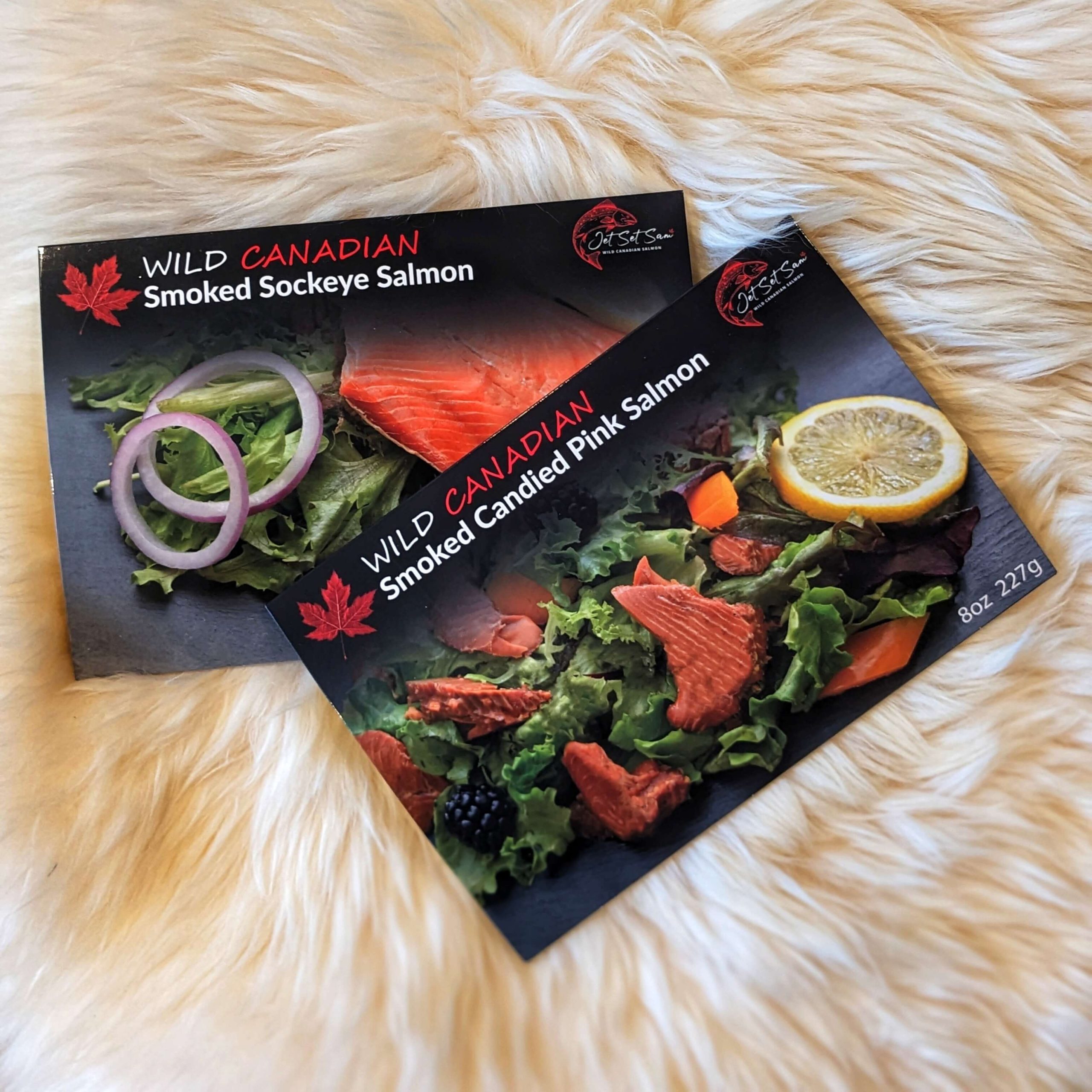 2 Pack Smoked Sockeye & Candied Pink Salmon Smoked Salmon Vancouver