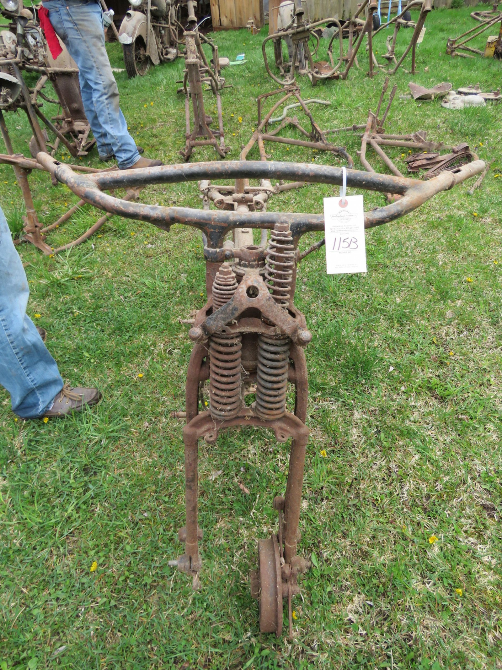 Lot 115B 1930'S Harley Davidson Frame VanderBrink Auctions