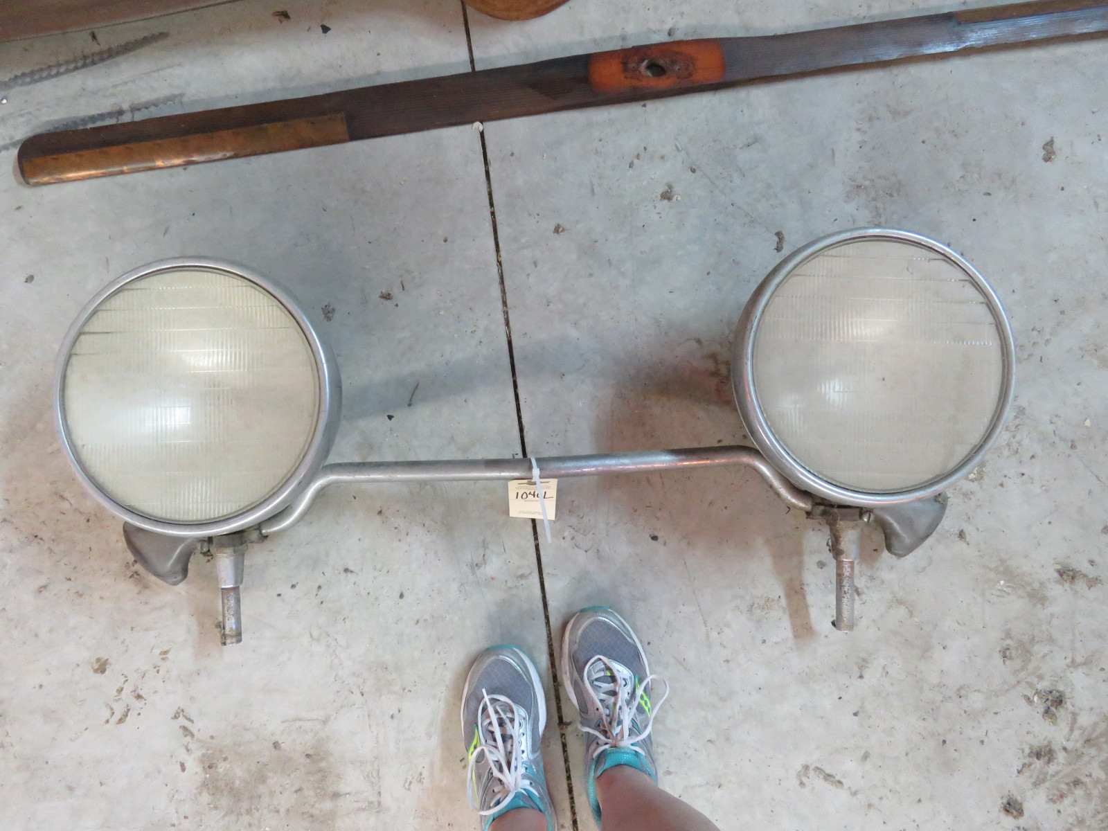 Lot 1040L Vintage headlight bar with Lights VanderBrink Auctions