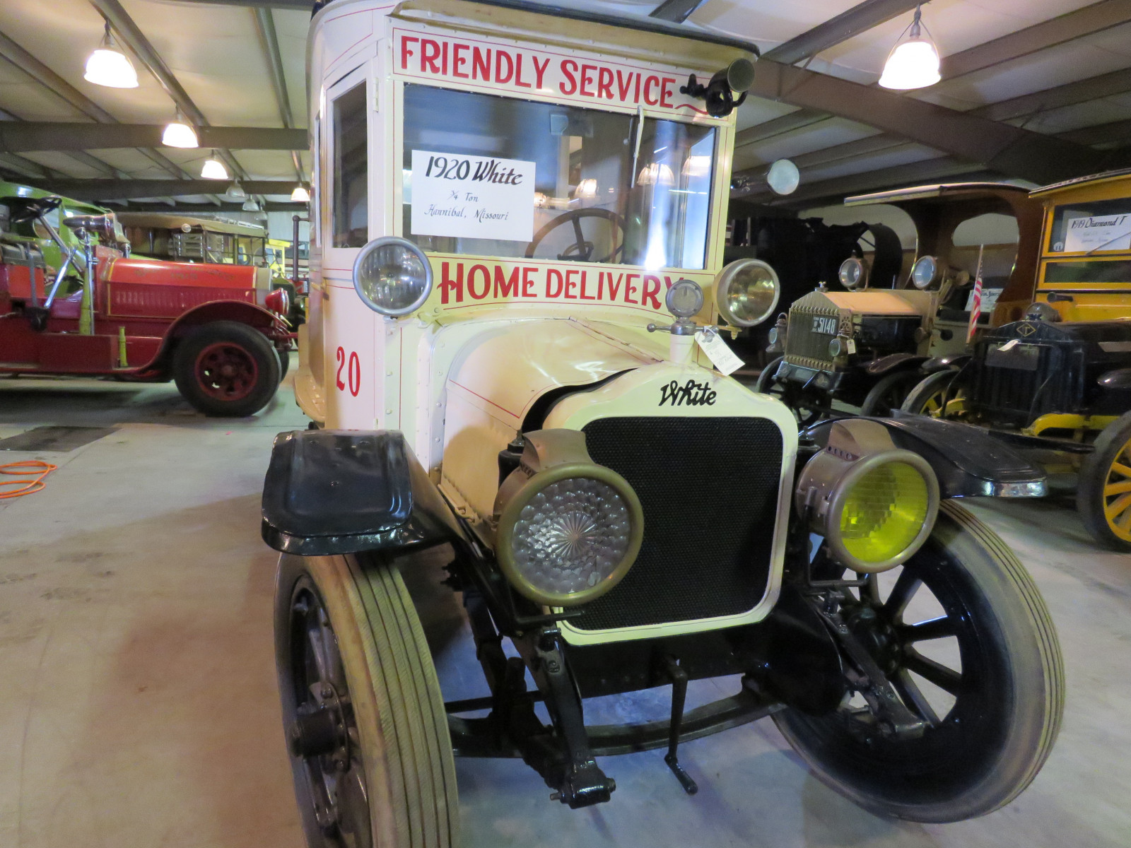 Lot 41L RARE 1920 White Panel Delivery Truck VanderBrink Auctions
