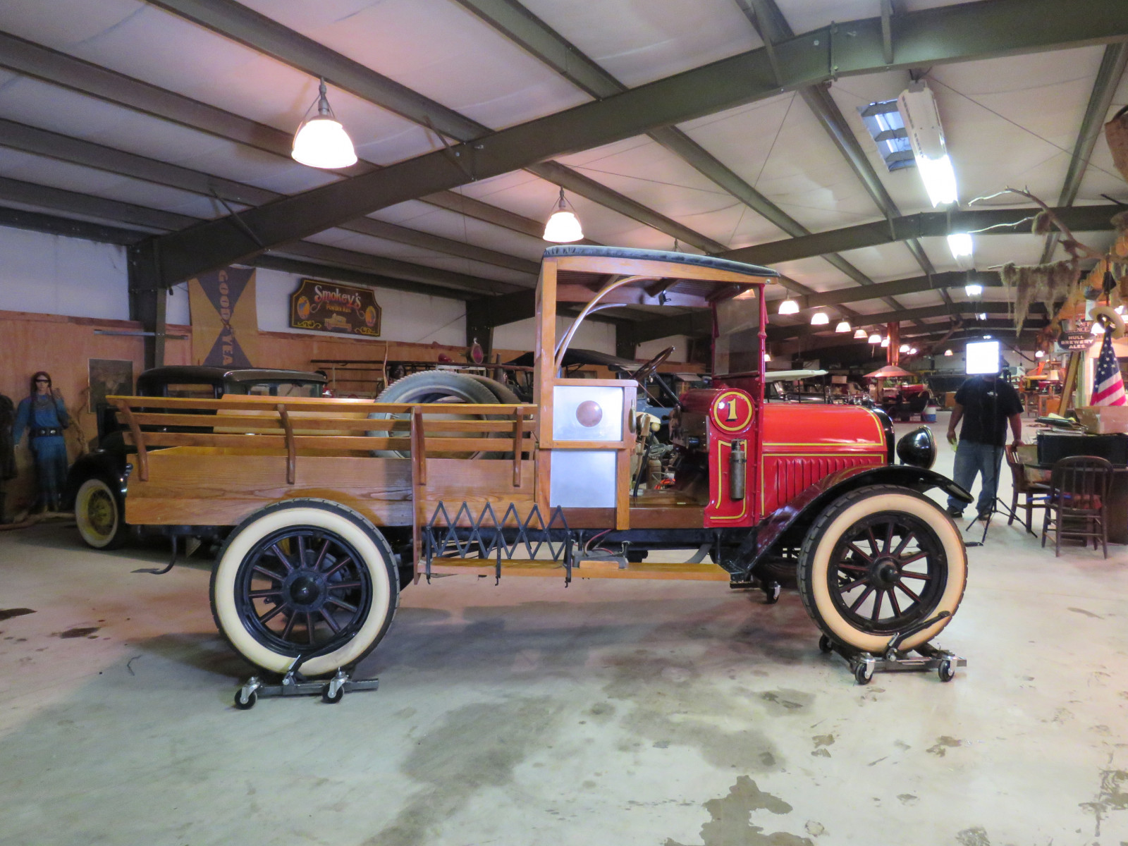 Lot 47L RARE 1918 REO Speedwagon Express Truck Fire Truck