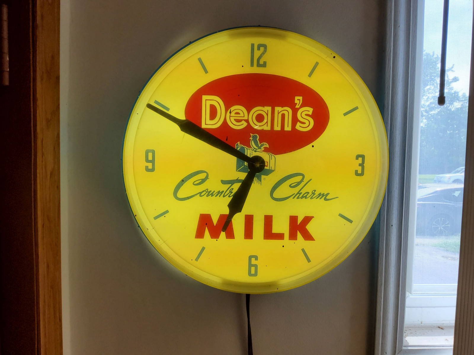 Lot 2M Dean's Milk Clock VanderBrink Auctions