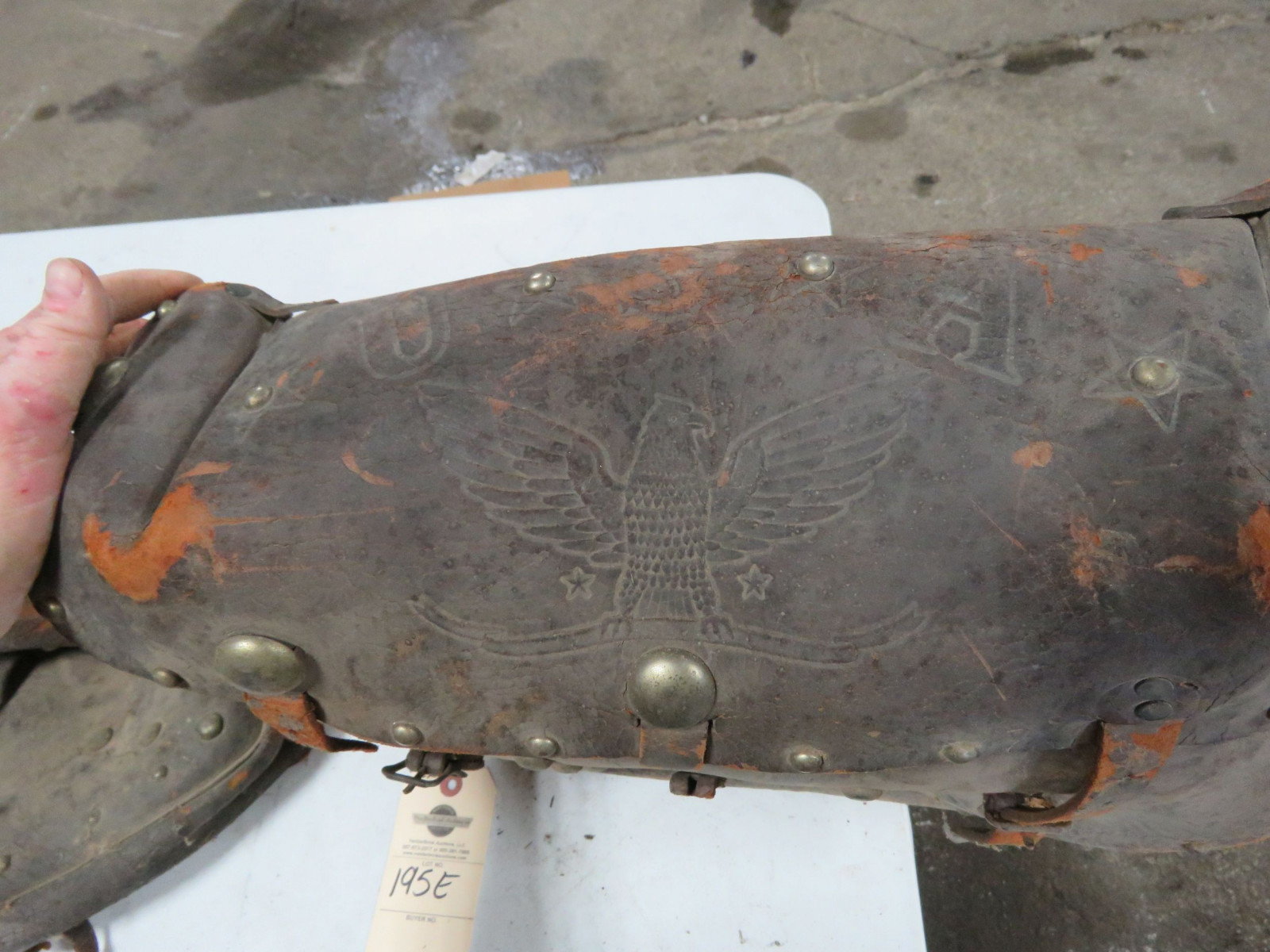 Lot 195E Vintage Leather Saddle Bags for Restore VanderBrink Auctions